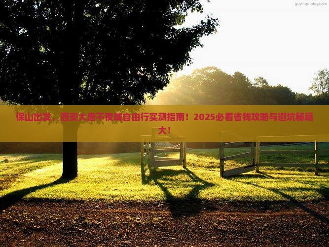 保山去西安大唐不夜城自由行