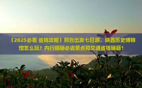 邢台到西安陕西历史博物馆七日游
