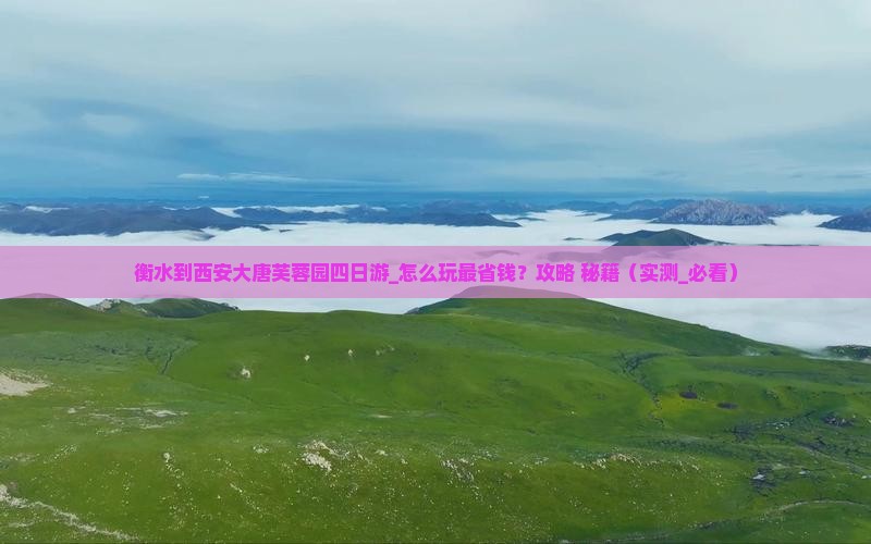 衡水到西安大唐芙蓉园四日游
