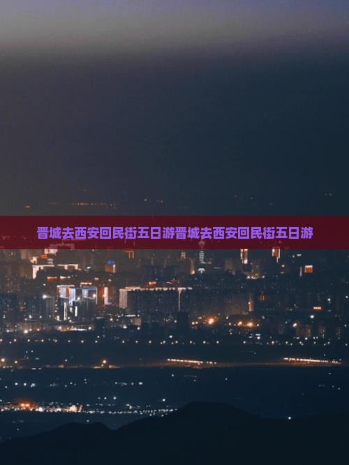 晋城去西安回民街五日游