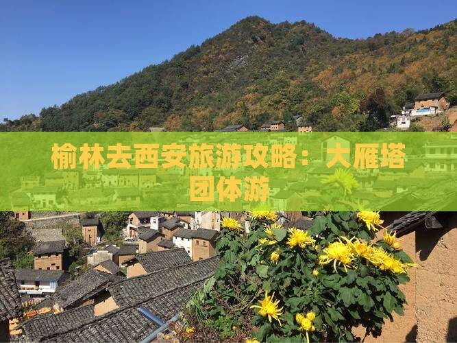 榆林去西安大雁塔团体旅游