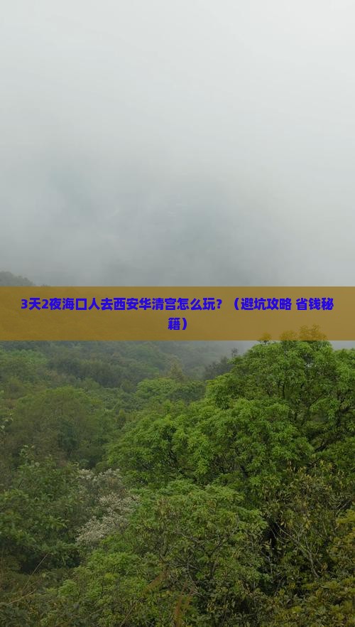 海口到西安华清宫个人游