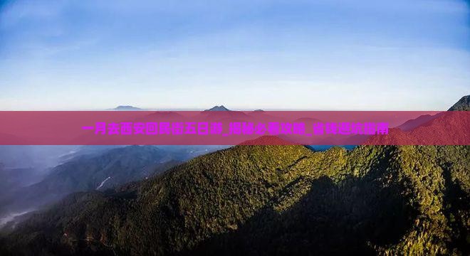 一月去西安回民街五日游