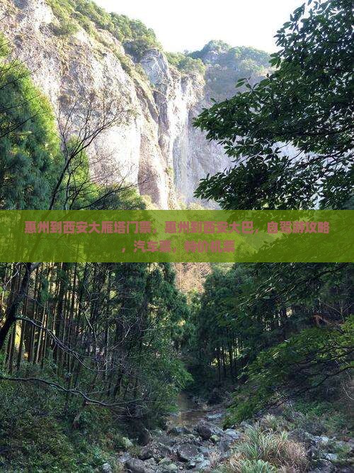 惠州到西安大雁塔门票
