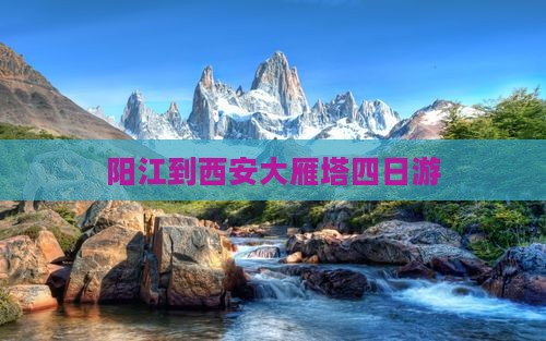 阳江到西安大雁塔四日游