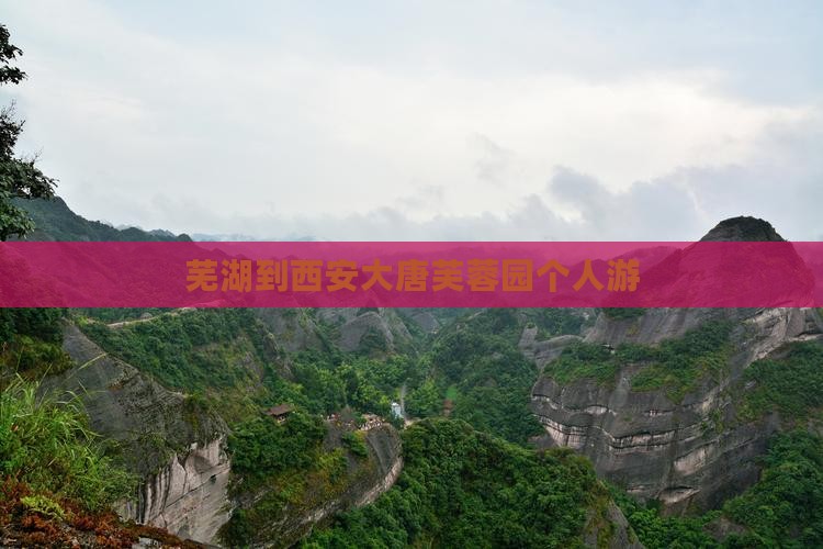 芜湖到西安大唐芙蓉园个人游