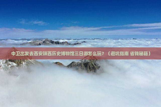 中卫去西安陕西历史博物馆三日游