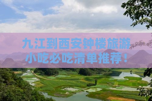 九江到西安钟楼旅游小吃