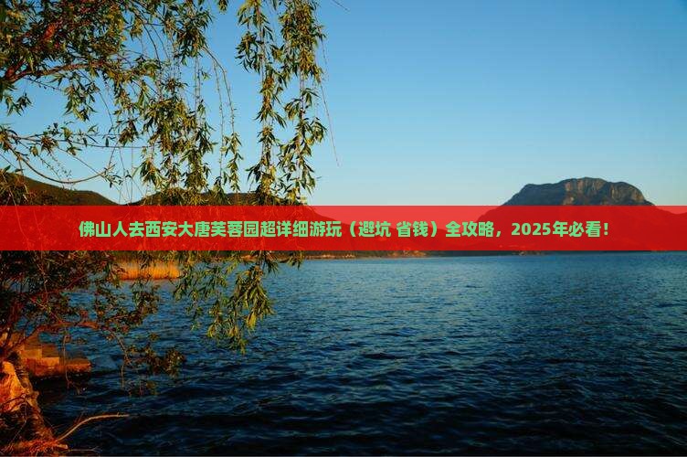 佛山去西安大唐芙蓉园大型旅游团