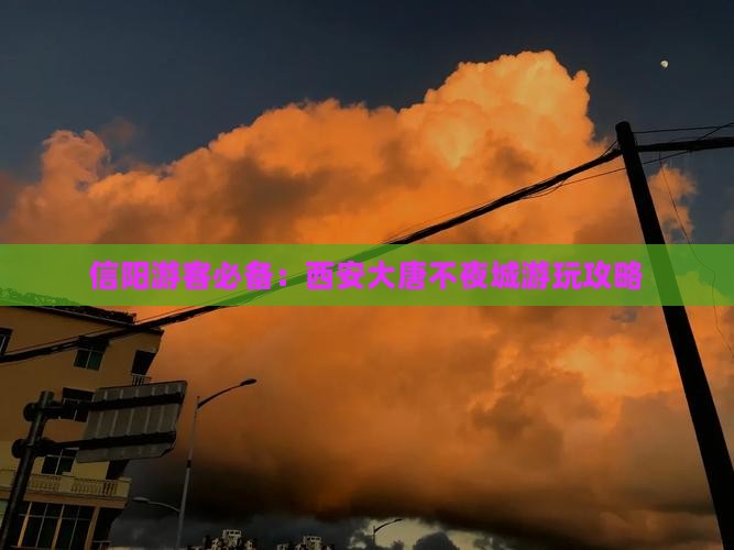 信阳去西安大唐不夜城攻略