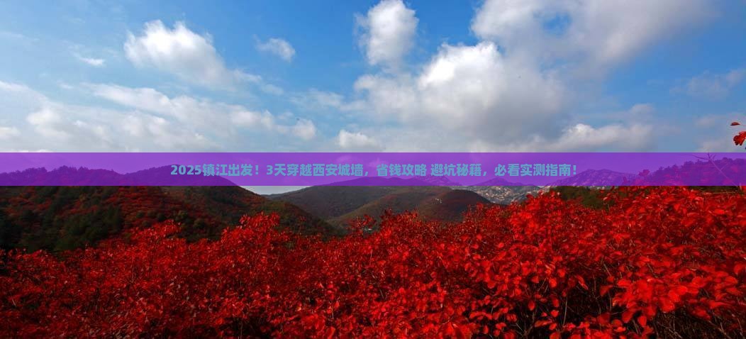 镇江到西安城墙三日游