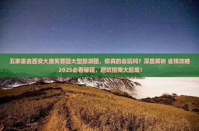 五家渠去西安大唐芙蓉园大型旅游团