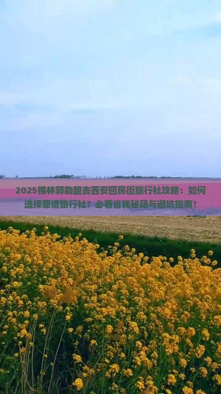 锡林郭勒盟去西安回民街旅行社