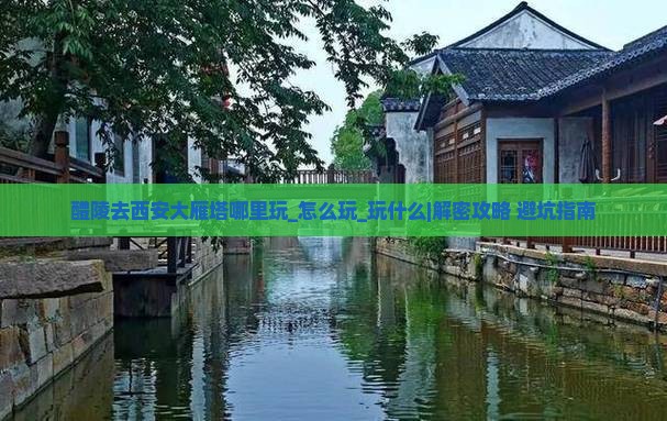醴陵去西安大雁塔哪里玩