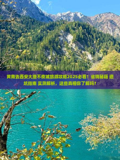 黄南去西安大唐不夜城旅行社