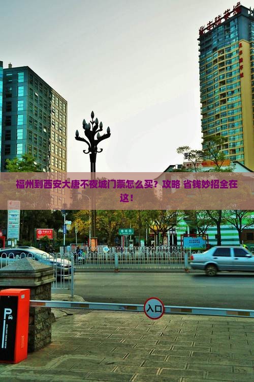 福州到西安大唐不夜城门票