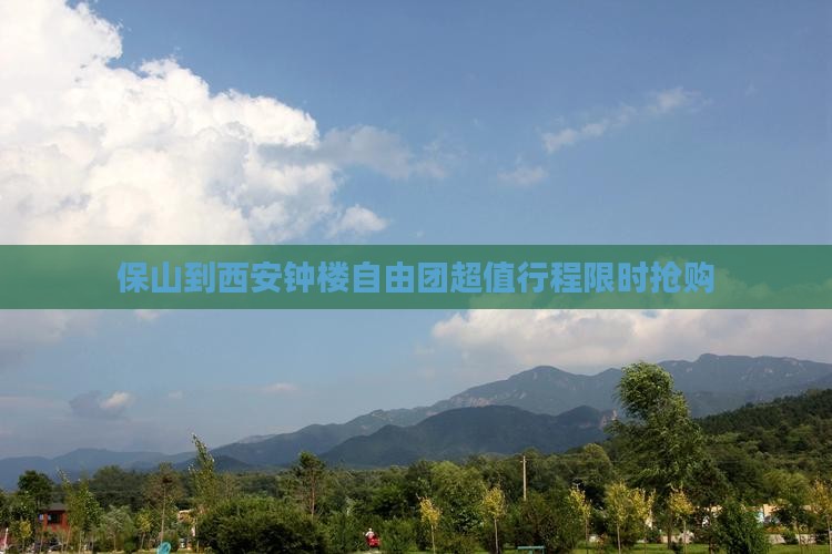 保山到西安钟楼自由团