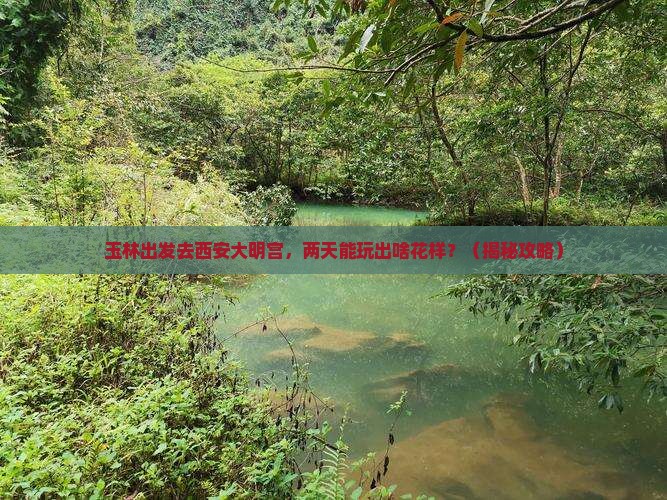 玉林到西安大明宫国家遗址公园二日游