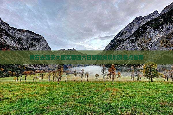 黄石去西安大唐芙蓉园六日游