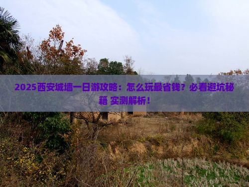 三月到西安城墙一日游