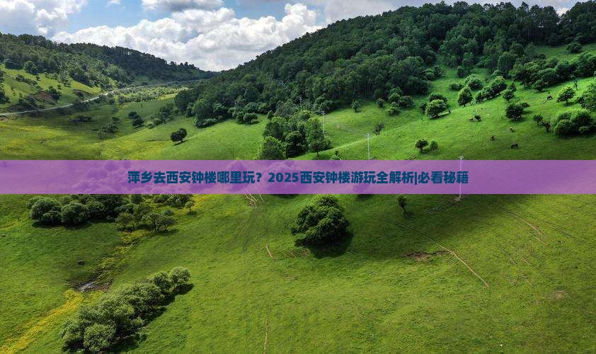 萍乡去西安钟楼哪里玩