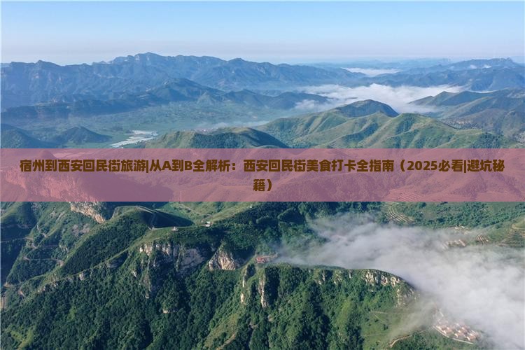 宿州到西安回民街旅游