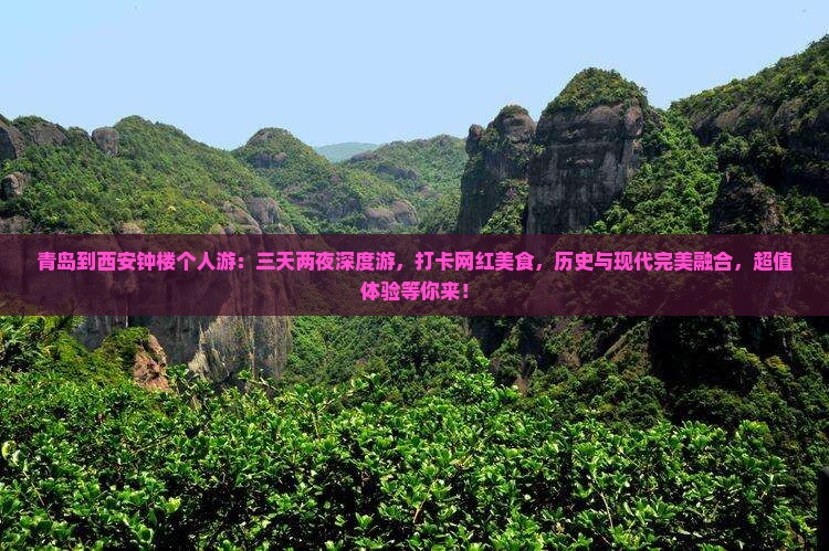 青岛到西安钟楼个人游