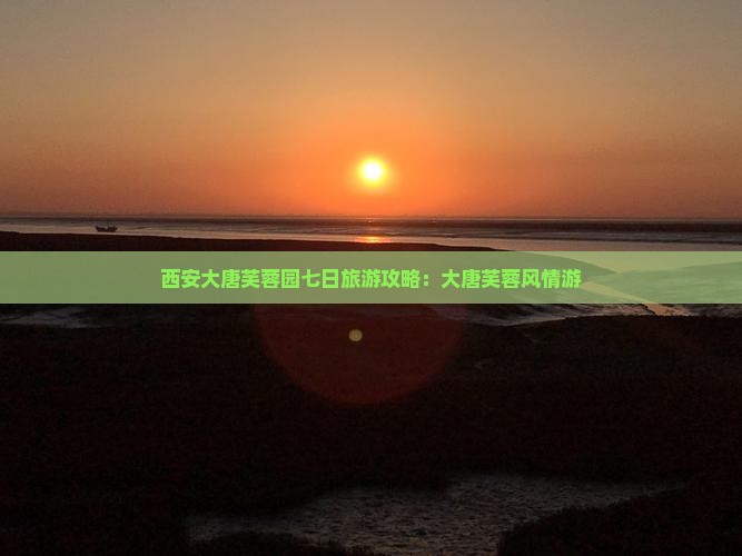 新乡去西安大唐芙蓉园七日游