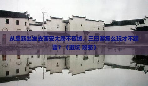 阜新去西安大唐不夜城三日游