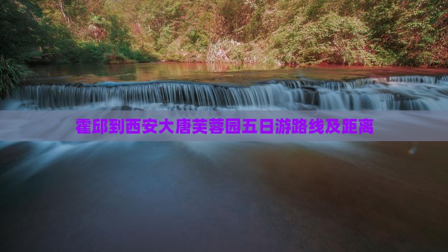 霍邱到西安大唐芙蓉园五日游