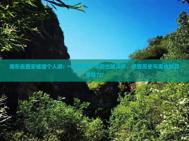 海东去西安城墙个人游