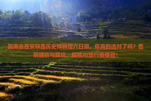 陇南去西安陕西历史博物馆六日游