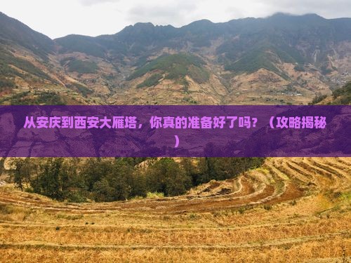 安庆到西安大雁塔景点