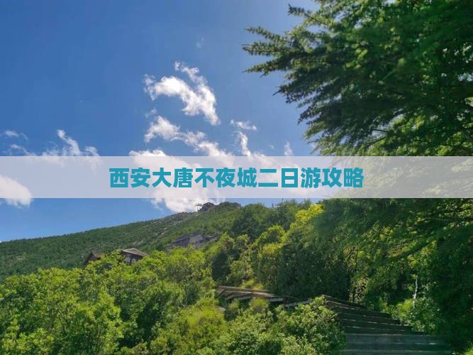 冬天去西安大唐不夜城二日游