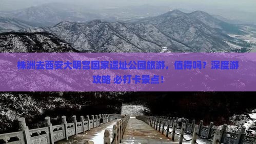 株洲去西安大明宫国家遗址公园旅游