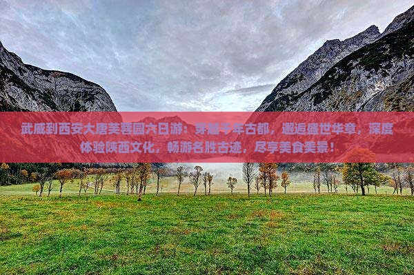 武威到西安大唐芙蓉园六日游