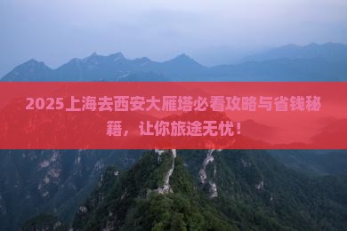 上海去西安大雁塔旅行社