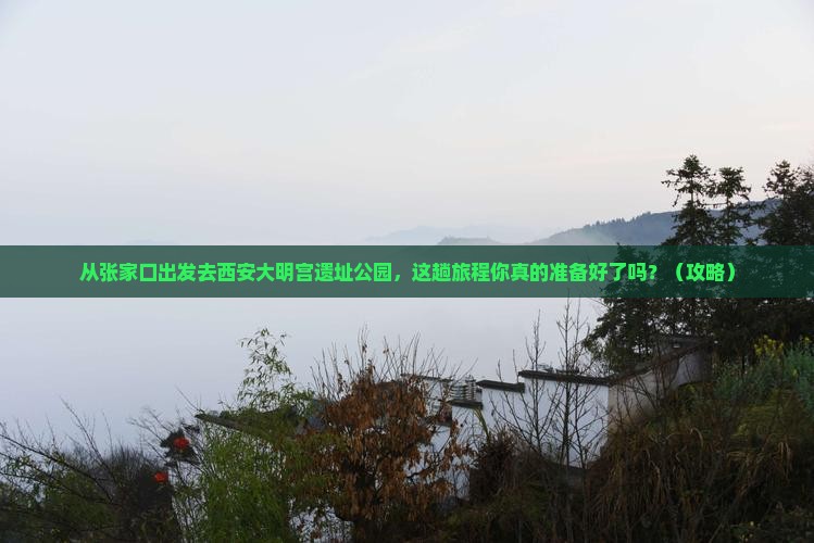张家口去西安大明宫国家遗址公园必去地