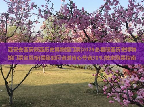 西安去西安陕西历史博物馆门票