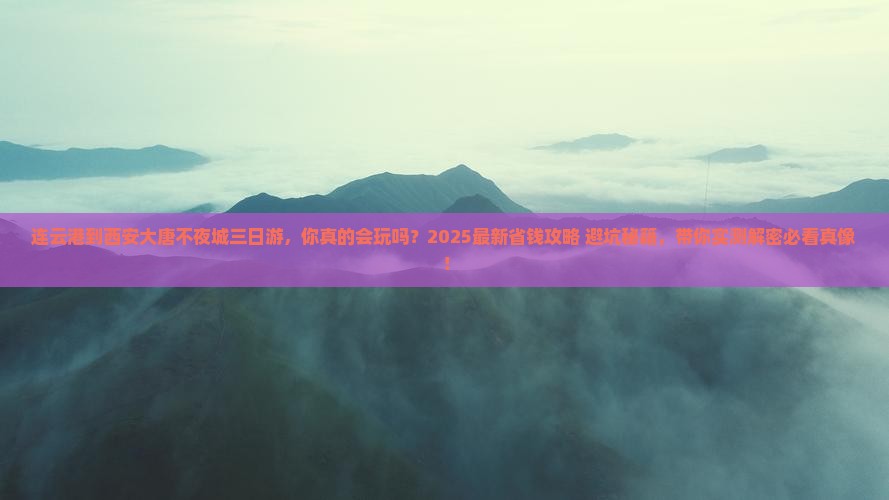 连云港到西安大唐不夜城三日游