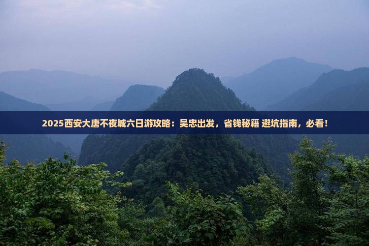 吴忠去西安大唐不夜城六日游