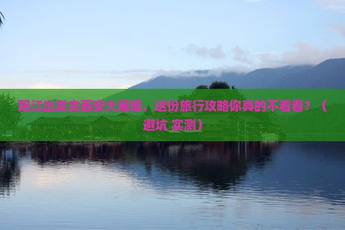 阳江到西安大雁塔旅行社