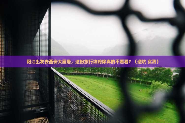 阳江到西安大雁塔旅行社
