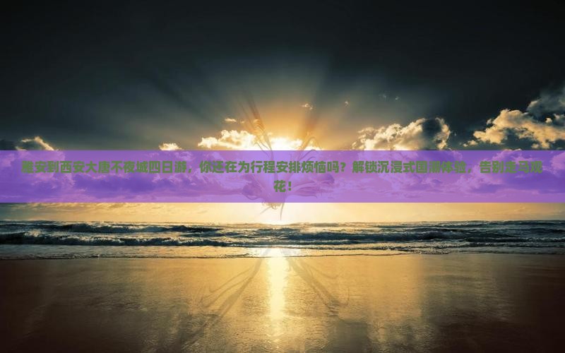 雅安到西安大唐不夜城四日游