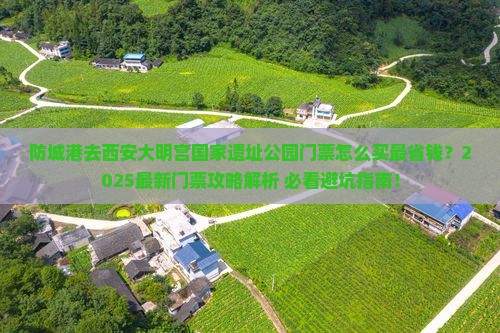 防城港去西安大明宫国家遗址公园门票