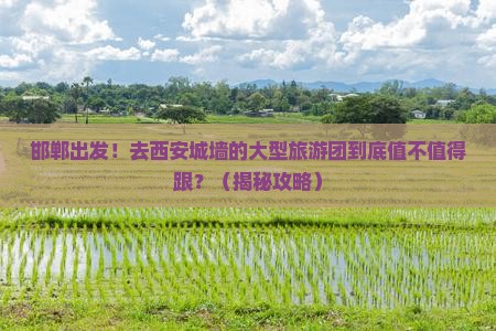 邯郸去西安城墙大型旅游团