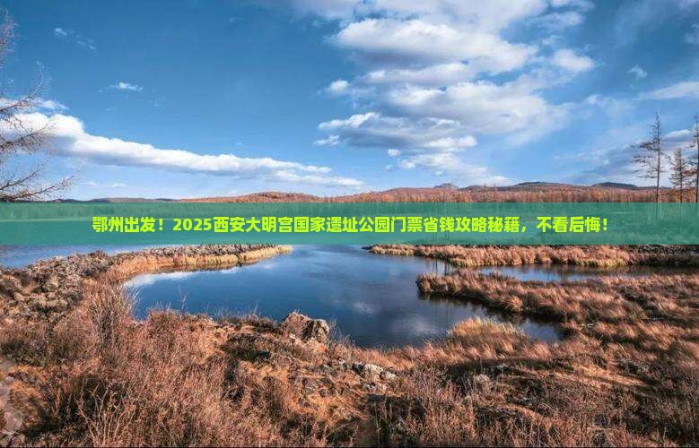 鄂州到西安大明宫国家遗址公园门票
