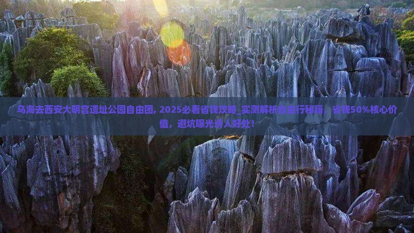乌海去西安大明宫国家遗址公园自由团