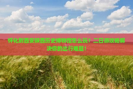 怀化到西安陕西历史博物馆二日游