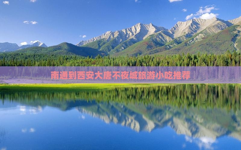 南通到西安大唐不夜城旅游小吃